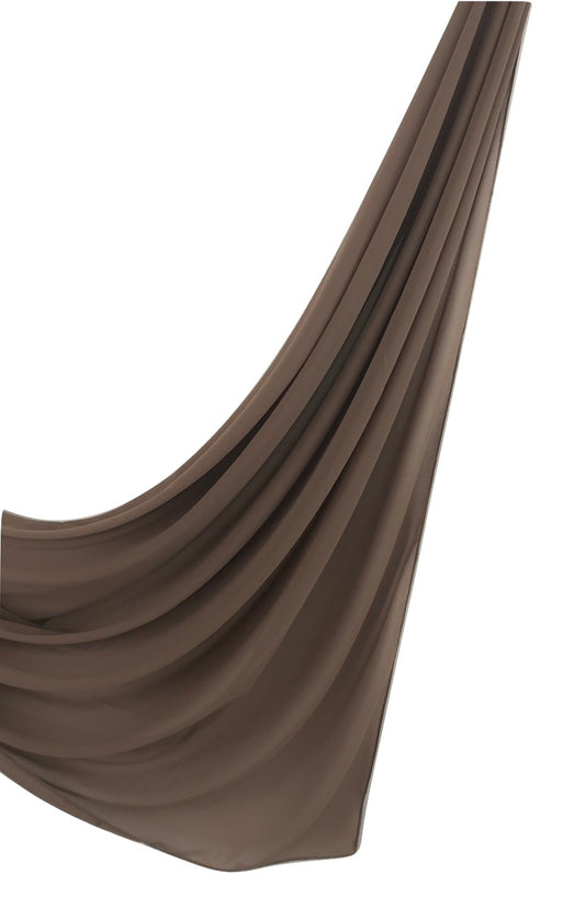 dark brown chiffon square Hijab