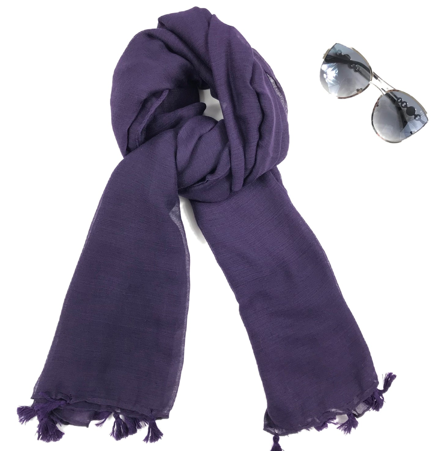 Viscose Purple Hijab