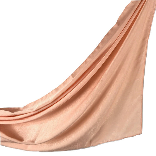 satin soft peach Hijab