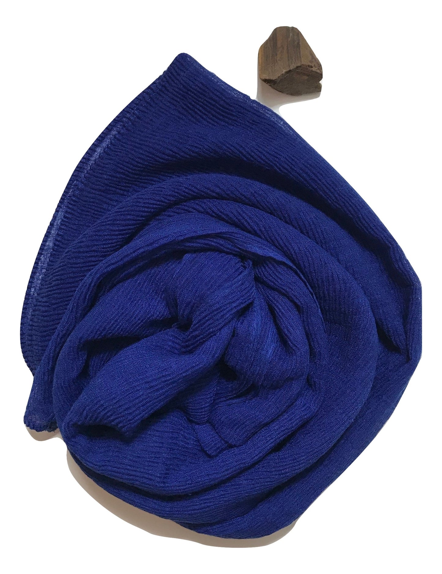 Wrinkled Viscose Navy blue Hijab