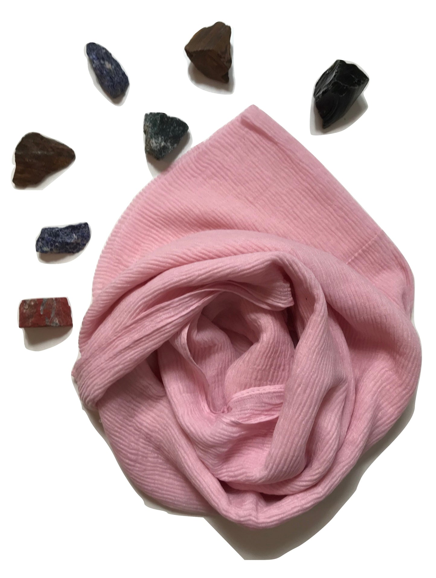 Wrinkled Viscose baby pink Hijab