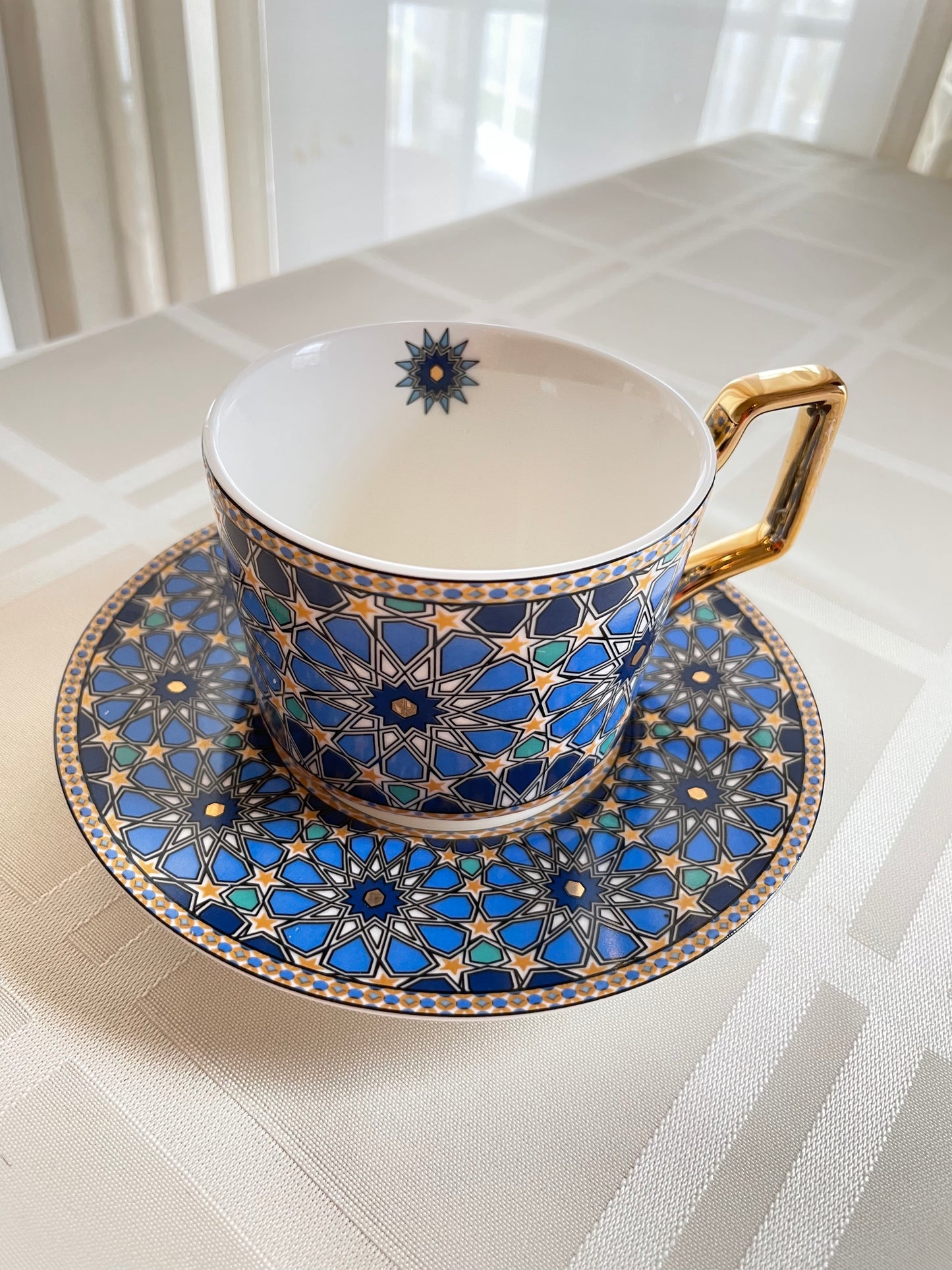 Islamic design Luxury arabic Coffee Cups and Saucer Set{ Murcie}