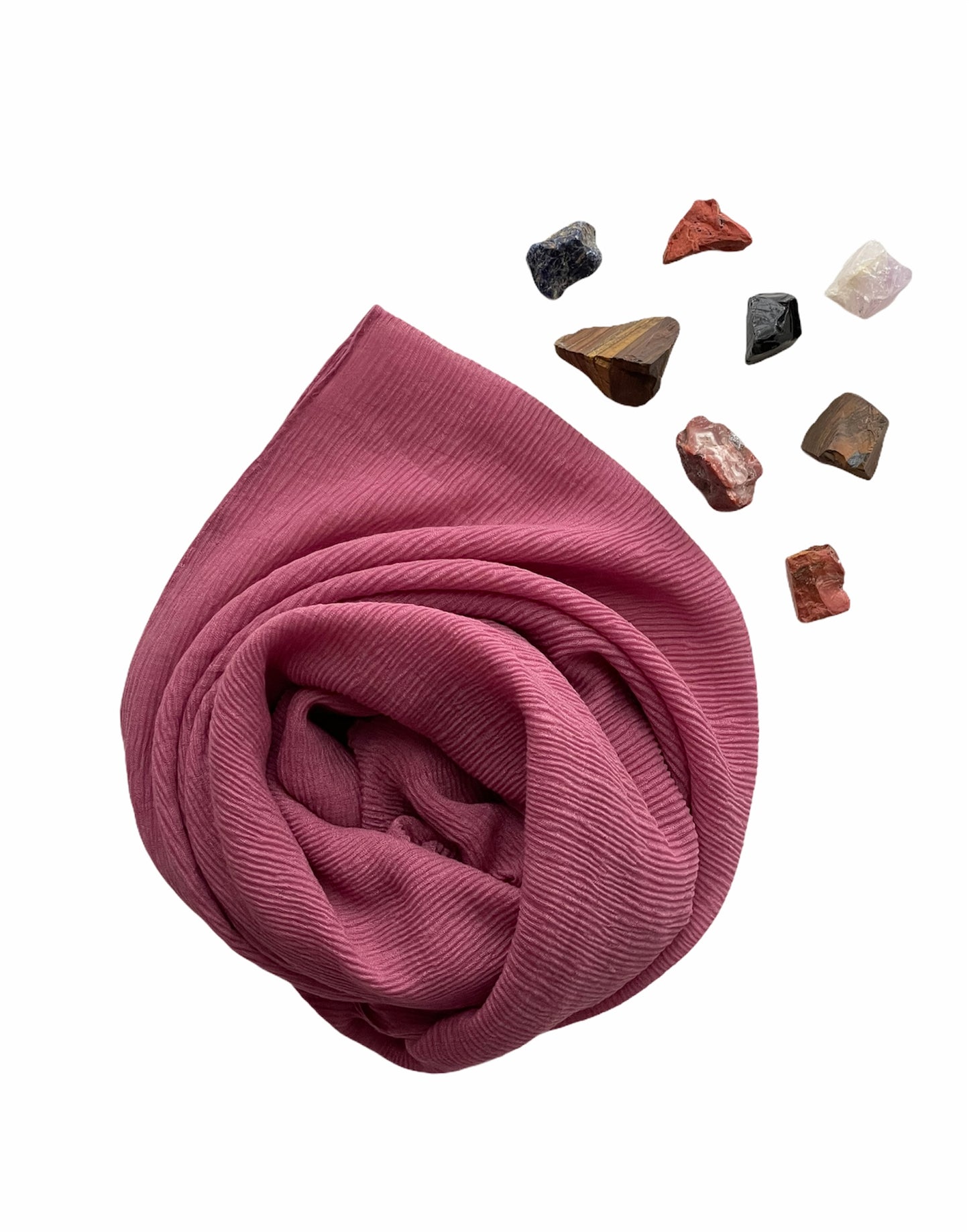 Wrinkled Viscos Magenta Hijab