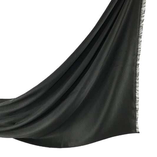 Silk Satin Black Hijab