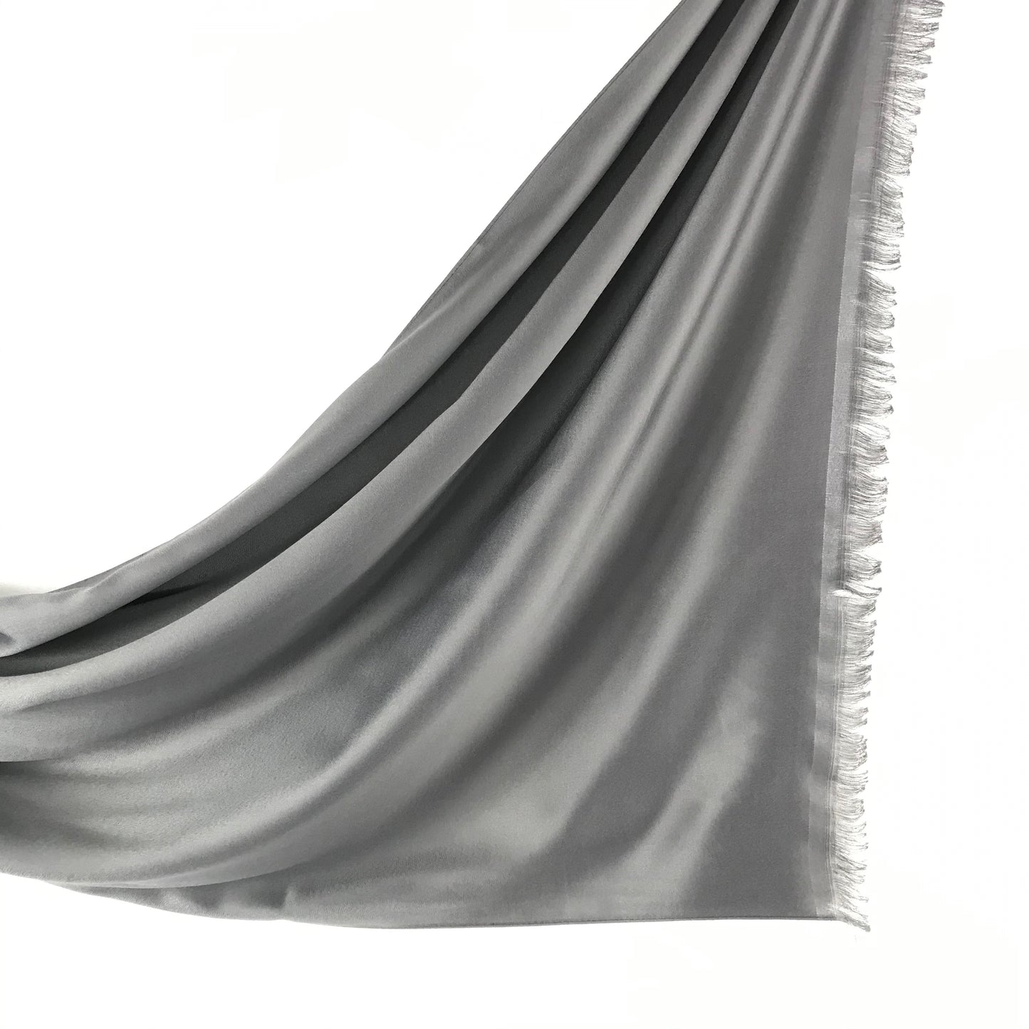 satin silk gray Hijab