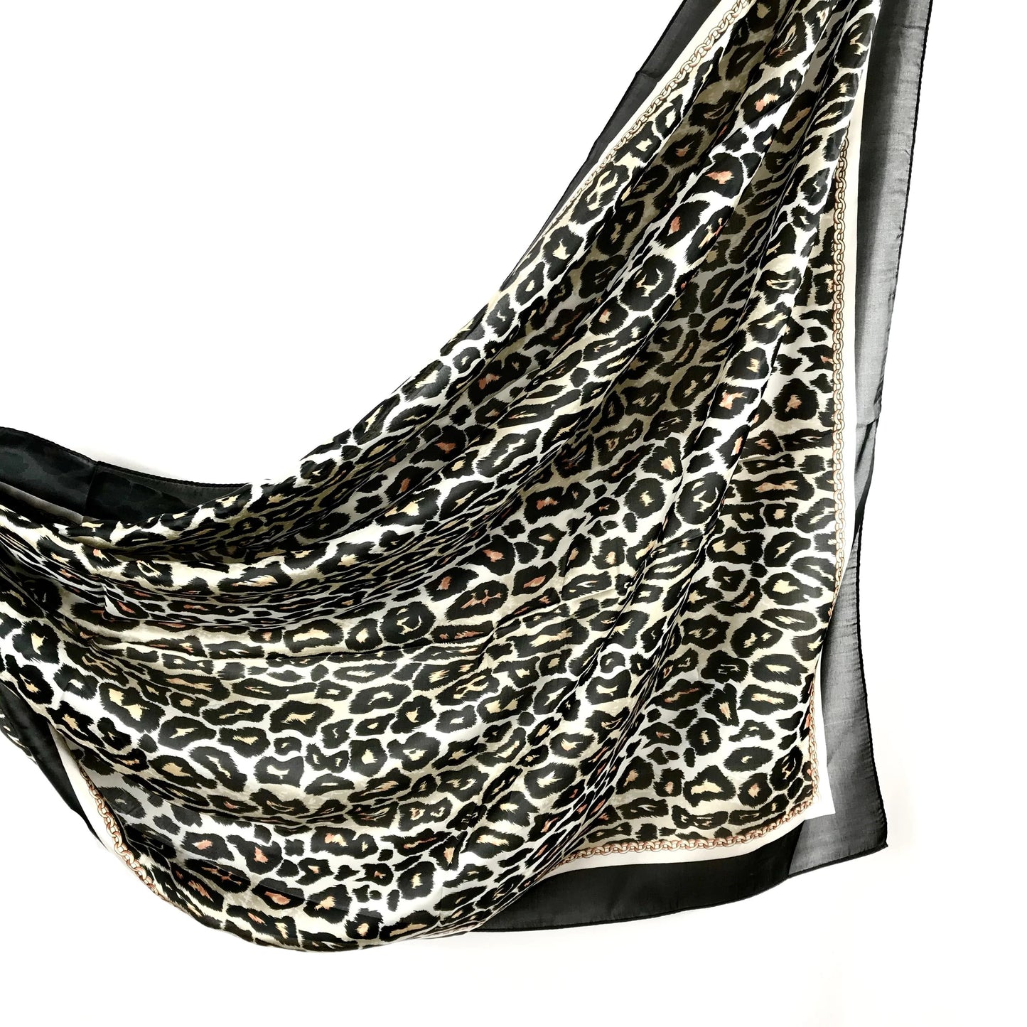 silk satin printed animal Hijab